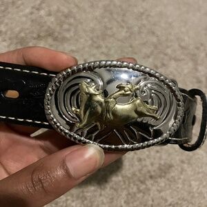 Black Genuine Leather Belt